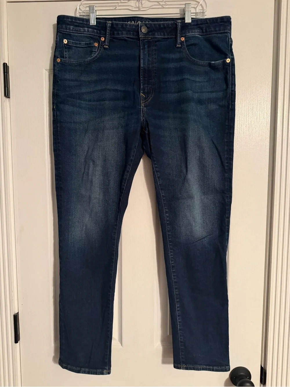 American Eagle Outfitters Skinny Jeans in Dark Blue Wash